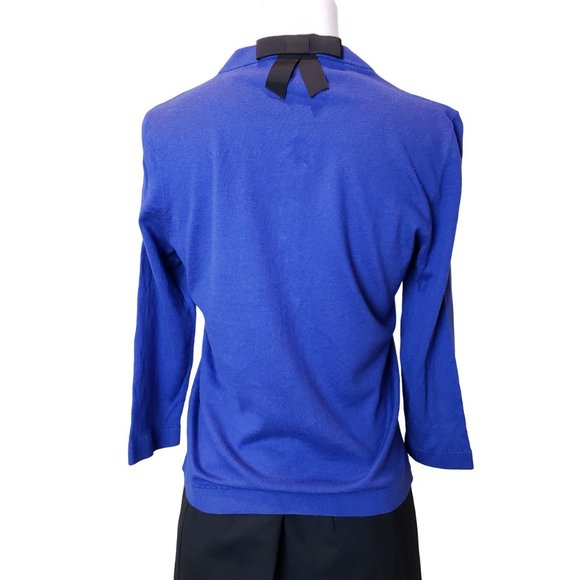 Kate Spade Royal Blue Purple Knit Cardigan Size M - Picture 3 of 13